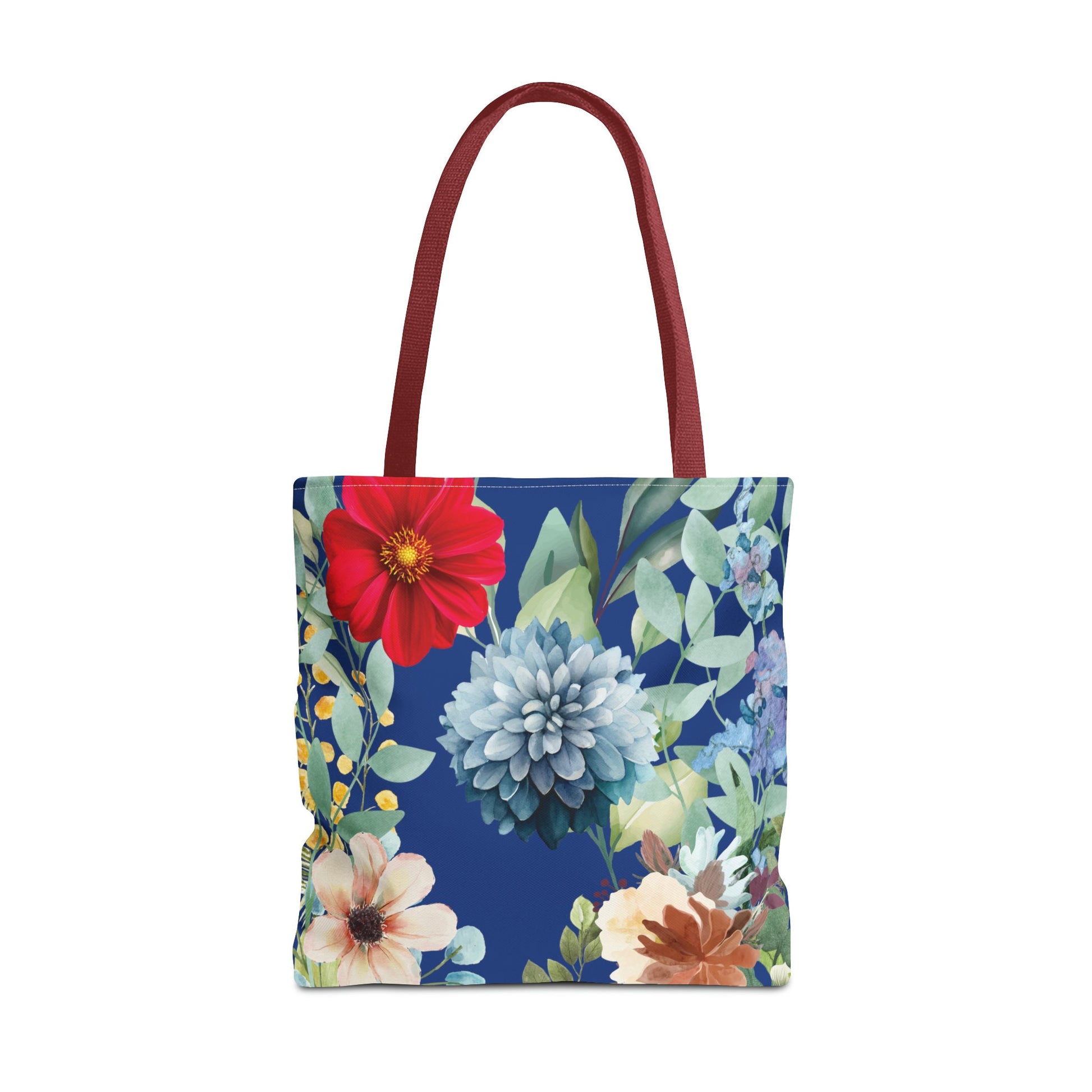 Floral Tote Bag for Women, Multicolor Shopping Bag with Flowers, Travel Tote Bag With Dahlias